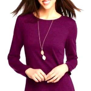 Hanes Plum Purple Long Sleeve T-shirt